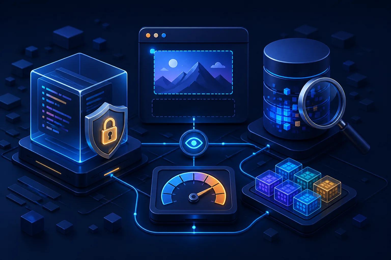 WordPress Developer & Performance Tools: Snippets, Iframes, Database and Local Data workflow illustration