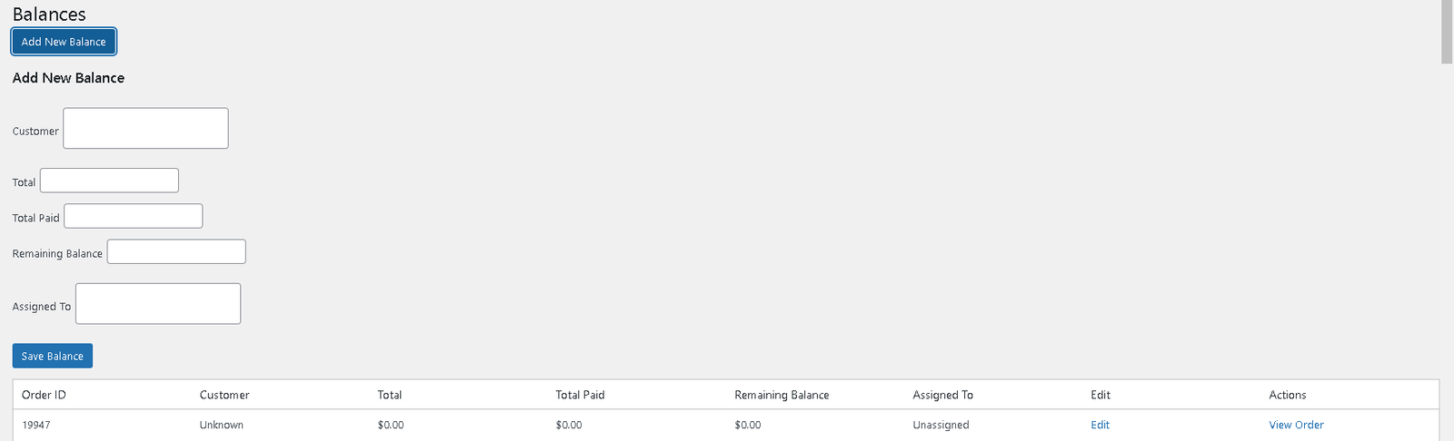Wallet Balance System
