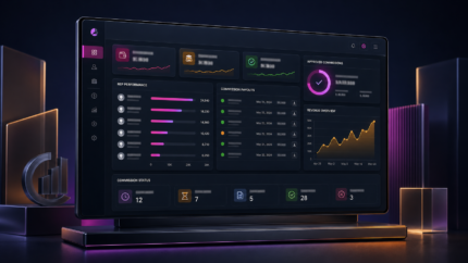 Deluxe Commission Manager product illustration: Calculate, report, and track sales commissions against WooCommerce orders with clear payout status and performance views.