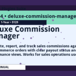 Deluxe Commission Manager