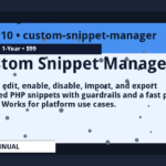 Custom Snippet Manager