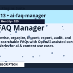 AI FAQ Manager