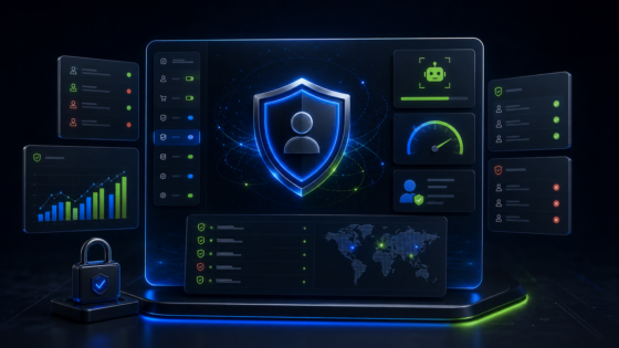 Registration Shield product illustration: Protect WordPress registration and WooCommerce checkout with Turnstile or reCAPTCHA, honeypots, timing traps, domain checks, throttling, allow/block lists, and duplicate-order controls.
