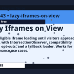 Lazy Iframes on View